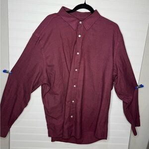 UNTUCKit Men's Maroon Casual Button-Down Shirt